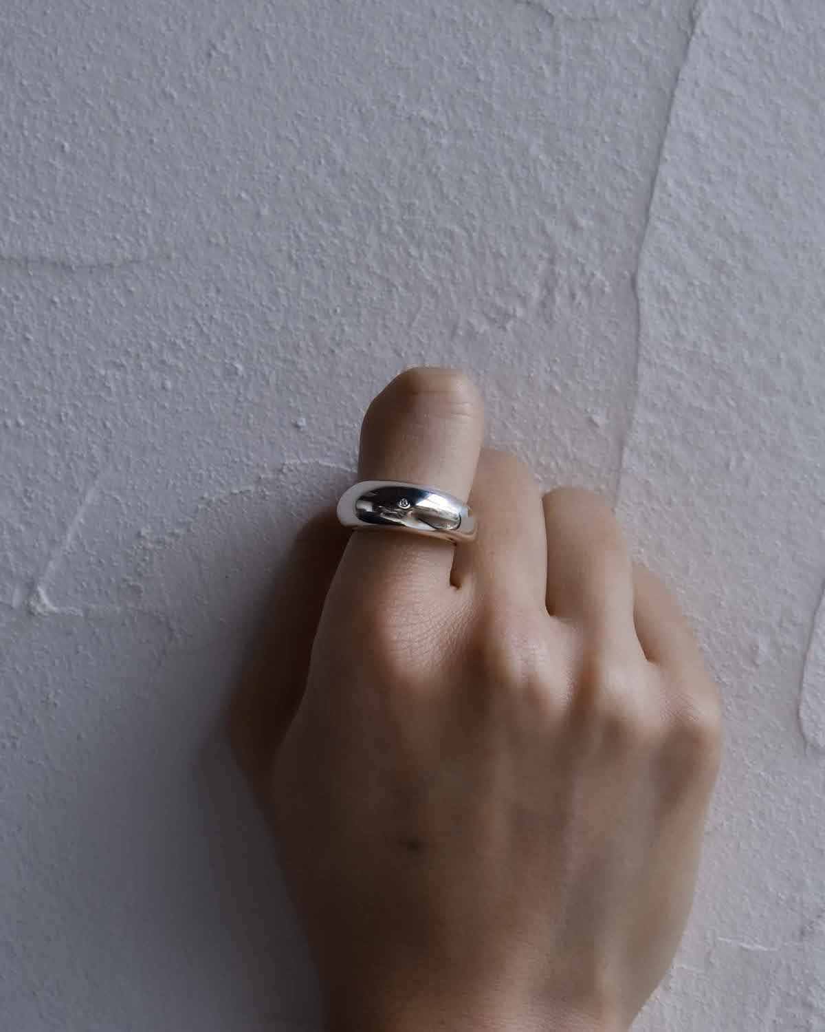 CHUNKY RING w/Diamond <in stock>