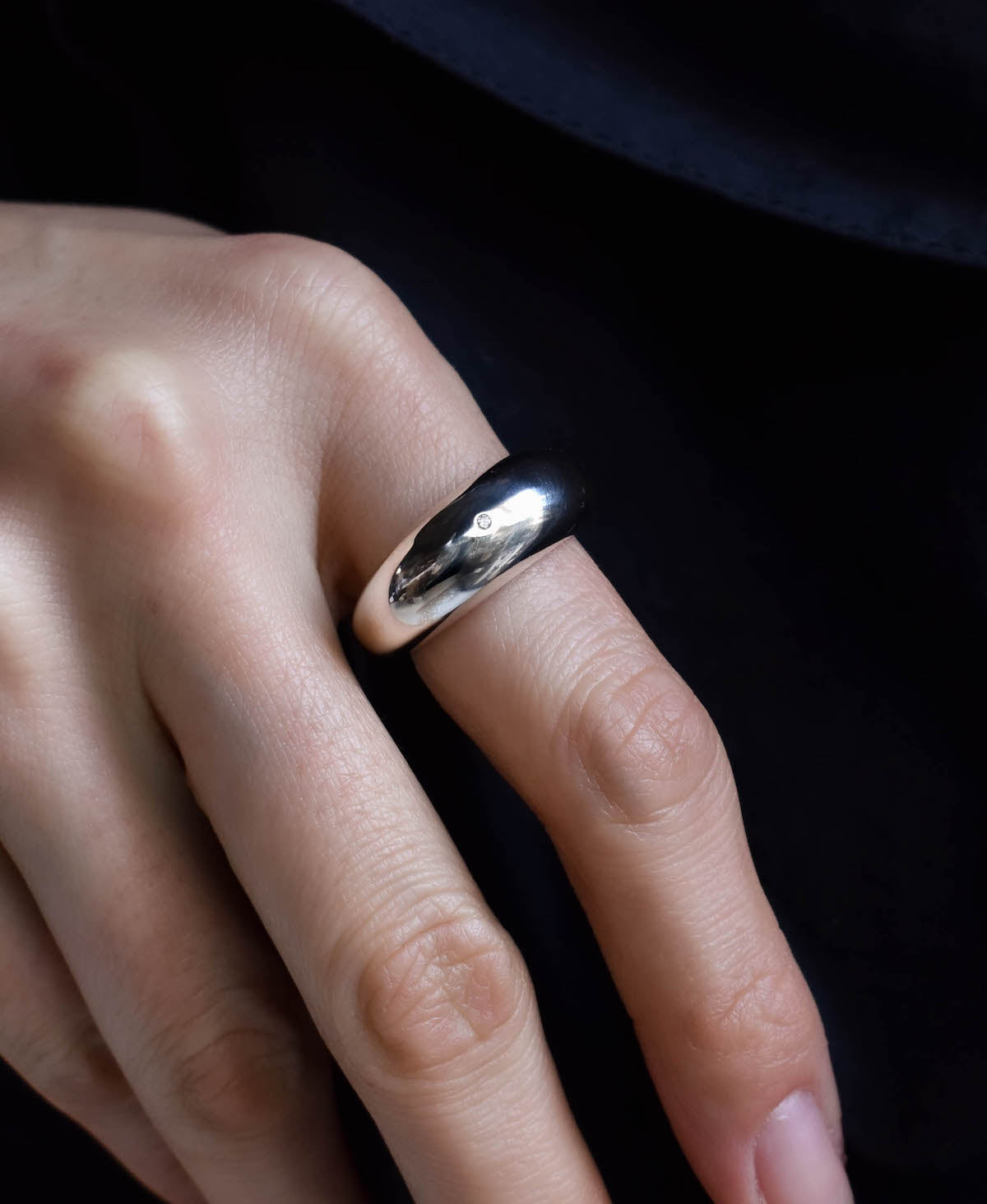 CHUNKY RING w/Diamond