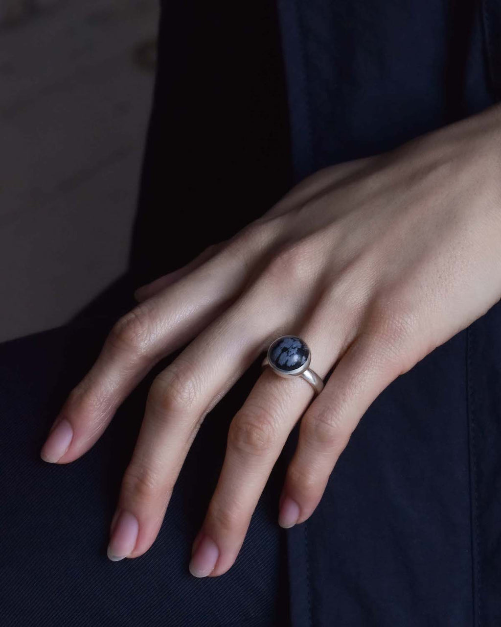 ORB RING 12mm Gem <snow flake>